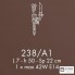 Possoni 238-A1 — Настенный накладной светильник NOVECENTO