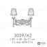 Possoni 3039-A2 — Настенный накладной светильник RICORDI DI LUCE