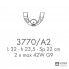 Possoni 3770-A2 — Настенный накладной светильник RICORDI DI LUCE
