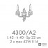 Possoni 4300-A2 — Настенный накладной светильник RICORDI DI LUCE