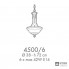 Possoni 4500-6 — Потолочный накладной светильник RICORDI DI LUCE