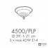 Possoni 4500-PLP — Потолочный накладной светильник RICORDI DI LUCE