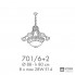 Possoni 701-6-2 — Потолочный подвесной светильник FLOREALE