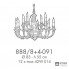 Possoni 888-8-4-091 — Потолочный подвесной светильник RICORDI DI LUCE
