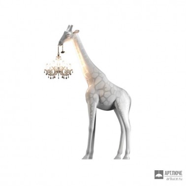 Qeeboo 19003WH — Напольный светильник Giraffe in love M