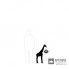 Qeeboo 28001BL — Напольный светильник Giraffe in love XS