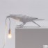 Seletti 14733 — Настольный светильник Bird Lamp White Playing