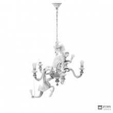 Seletti 14865 — Потолочный подвесной светильник Monkey Chandelier White