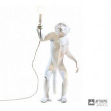 Seletti 14880 — Светильник в форме Обезьяны напольный MONKEY LAMP, белого цвета