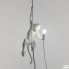Seletti 14883 — Дизайнерский подвесной светильник Обезьяна MONKEY LAMP, белый