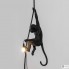 Seletti 14923 — Уличный потолочный подвесной светильник MONKEY LAMP BLACK