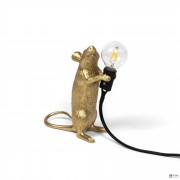 Seletti 15070 GLD — Настольный светильник Mouse Lamp Gold Step