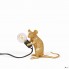 Seletti 15071 GLD — Настольный светильник Mouse Lamp Gold Mac