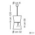 Sil Lux CARACAS SP 8 500 12 31 — Светильник потолочный подвесной CARACAS