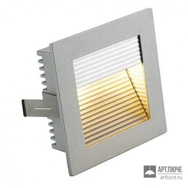 SLV 112772 — Светильник настенный встраиваемый FLAT FRAME Curve, квадратный, серебристо-серый, G4, max. 20W