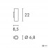 SLV 151801 — Светильник настенный накладной, цилиндр белый ENOLA B UP/DOWN