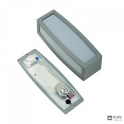SLV 230084 — Настенный накладной влагозащищенный светильник MERIDIAN BOX WALL LAMP SILVER GRAY
