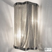 Terzani 0J04AE7C8F — Настенный накладной светильник ATLANTIS small 21 Nickel