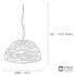 Terzani 0M65SE8C8F — Потолочный подвесной светильник MAGDALENA Полусфера D50 White