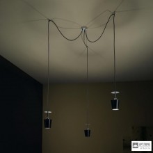 Vesoi lumetto 11-s3 decentrato-black — Потолочный подвесной светильник LUMETTO