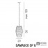 Vistosi DAMASCO SP G E27 CR CR NI — Потолочный подвесной светильник DAMASCO