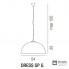 Vistosi DRESS SP G E27 BC CR — Потолочный подвесной светильник DRESS