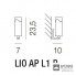 Vistosi LIO AP L1 P G9 CR BC NI — Настенный накладной светильник LIO