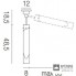 Vistosi LIO FA E27 CR BC NI — Настенный накладной светильник LIO