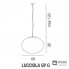 Vistosi LUCCIOLA SP G E27 BC NI — Потолочный подвесной светильник LUCCIOLA