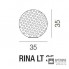 Vistosi RINA LT 35 E27 BC MU NI — Настольный светильник RINA