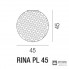 Vistosi RINA PL 45 E27 BC MU BC — Потолочный накладной светильник RINA