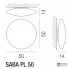 Vistosi SABA PP 50 E27 BC BC — Потолочный накладной светильник SABA