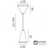 Vistosi WITHWHITE SP 36 M E27 BC BC — Потолочный подвесной светильник WITHWHITE