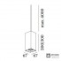 Wever & Ducre 90052005 + 4 x 227164W — Потолочный подвесной светильник BOX  MULTI