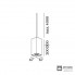 Wever & Ducre 90052006 + 4 x 227120P0 — Потолочный подвесной светильник BOX MULTI SUSP 2.0 PAR16 P