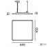 XAL 059-2211517P — Потолочный подвесной светильник TASK 450 Square Suspended