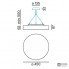 XAL 073-1241517O — Потолочный подвесной светильник VELA EVO 450 Suspended