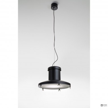 Zava Chapeau S Jet black + grid — Потолочный подвесной светильник