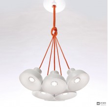 Zava Coco 6 S Pure white Orange rayon — Потолочный подвесной светильник