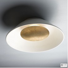 Zava Reverb C Pure white Burnished brass — Потолочный накладной светильник