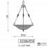 Zonca 10186 D50 108 MAT — Светильник потолочный подвесной Mattoncino