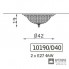 Zonca 10190 D40 108 MAT — Светильник потолочный накладной Mattoncino