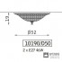 Zonca 10190 D50 108 MAT — Светильник потолочный накладной Mattoncino