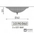 Zonca 10190 D60 108 MAT — Светильник потолочный накладной Mattoncino