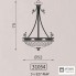Zonca 31054 125 VSC — Светильник потолочный подвесной Novecento