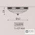 Zonca 31059 125 VSC — Светильник потолочный накладной Novecento