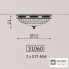 Zonca 31060 125 VSC — Светильник потолочный накладной Novecento