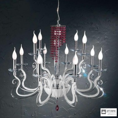 Euroluce Lampadari 205 L12L white — Потолочный подвесной светильник VENICE SUPERLUX