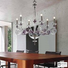 Euroluce Lampadari Cloe L6 Wisteria — Потолочный подвесной светильник CLOE