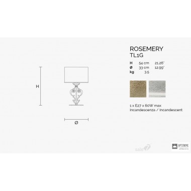 Masiero ROSEMERY TL1G V13 — Настольный светильник ROSEMERY